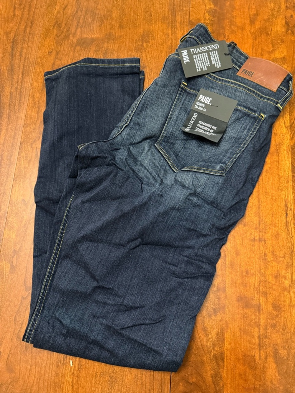 PAIGE Men's Transcend Rigby Straight Leg Jeans